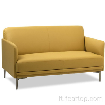 Sedia di divano di lounge corta addensare in pelle morbida